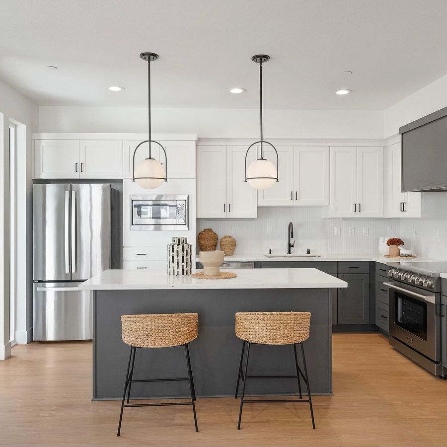 Kitchen in a Carroll Commons townhome
